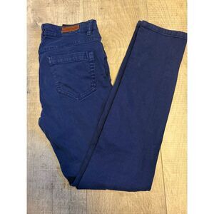 H&M L.O.G.G. Womens Blue Slim Fit Jeans Size 8 Cotton Blend Blue